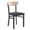 Flash Furniture Black Vinyl Seat Dining Chair with Natural Wood Back XU-DG6V5BV-NAT-GG - alternate 8